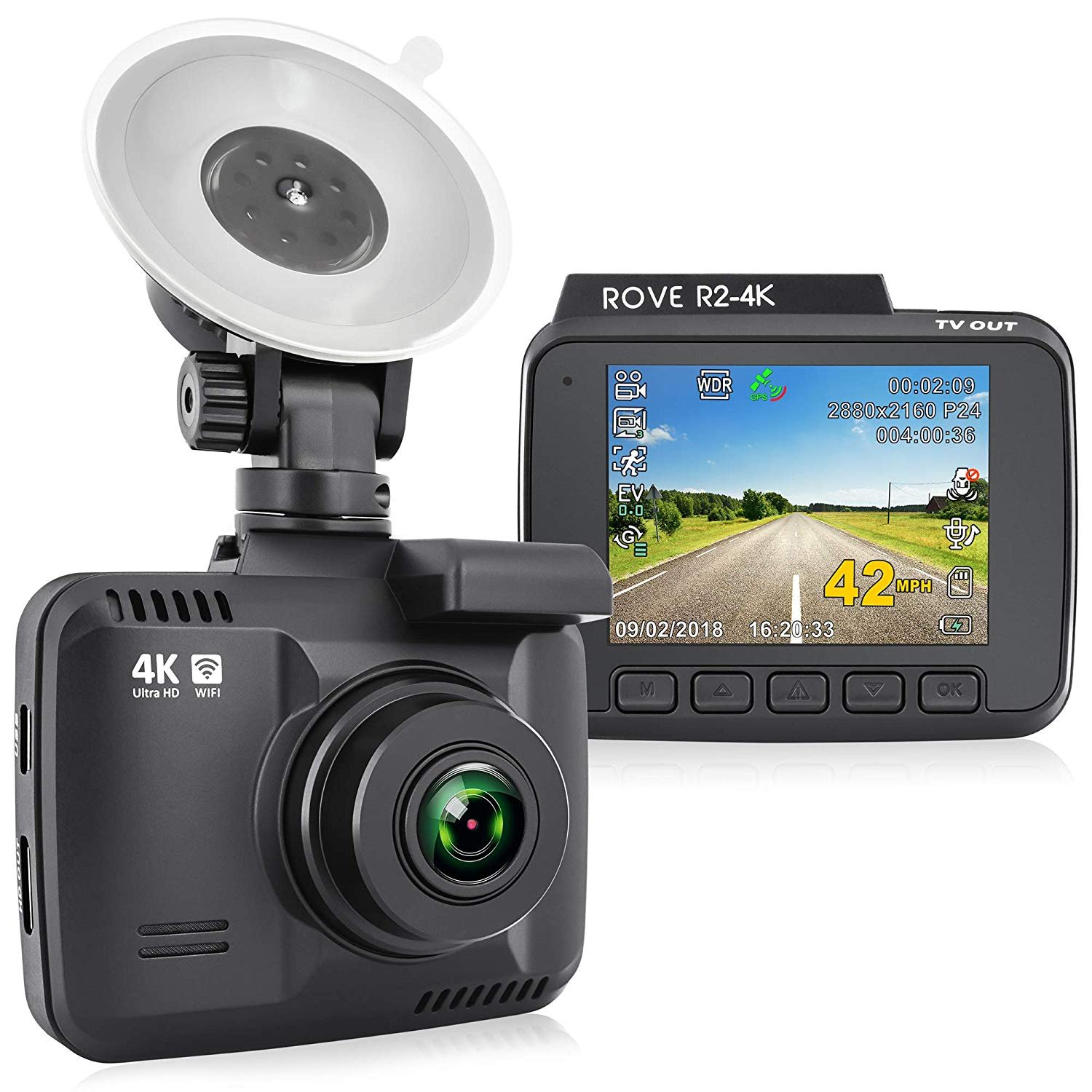 Rove R2 Dash Cam review - Sample Footage and Audio, How to Setup
